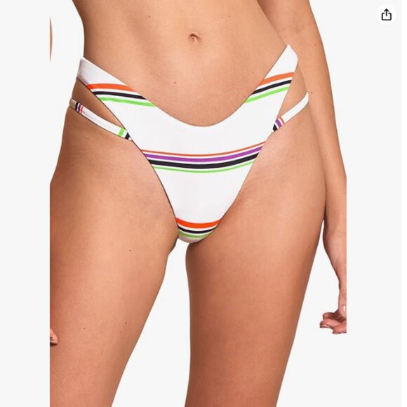 BNWT Maaji REVERSIBLE Bikini Bottom + Bikini Top SET (2 pieces) size L - Picture 4 of 10